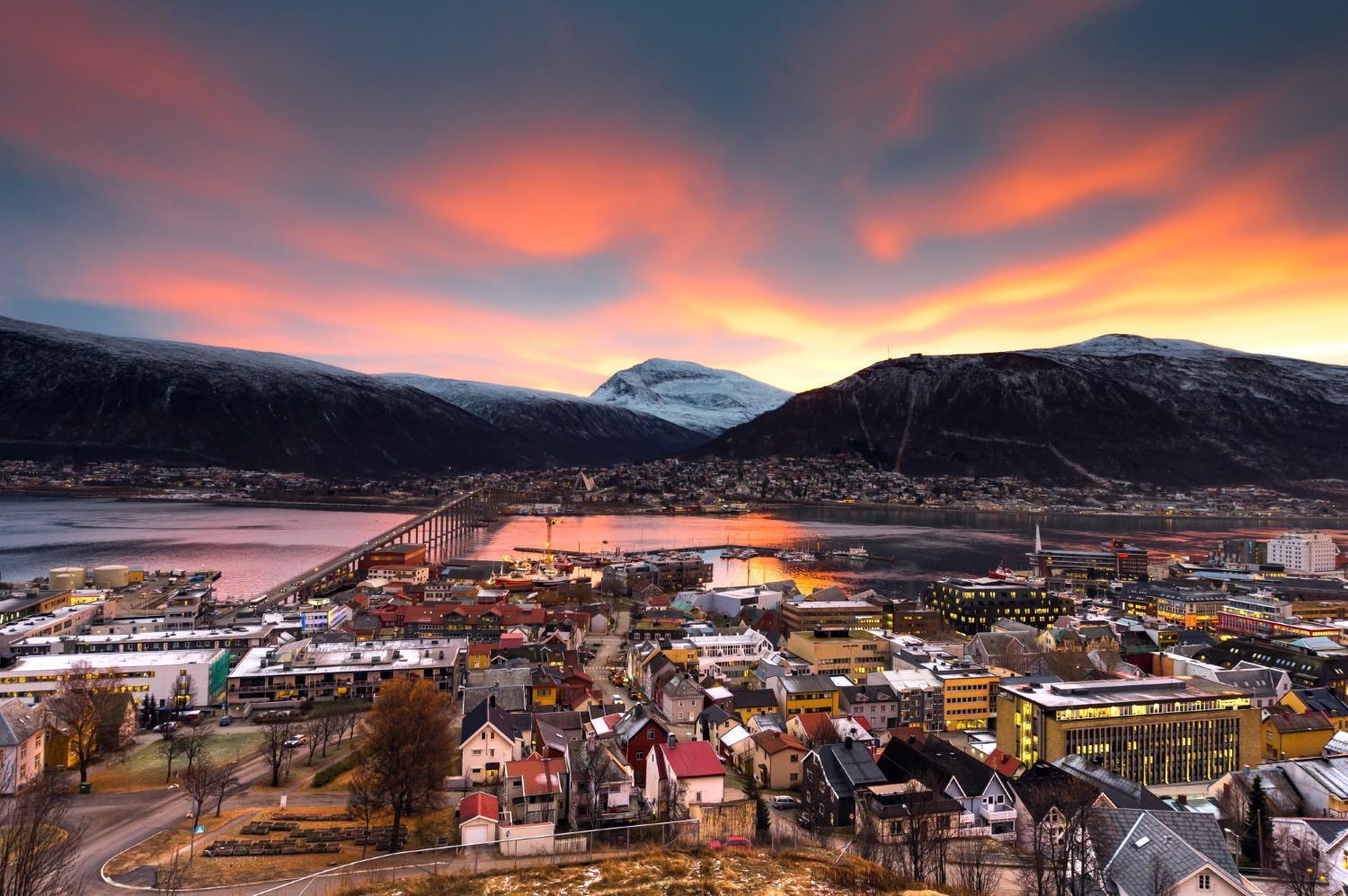 Leilighet Med Fantastisk Utsikt. Tromsø Esterno foto